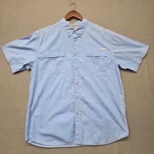 Columbia Light Blue Casual Button Down Shirt